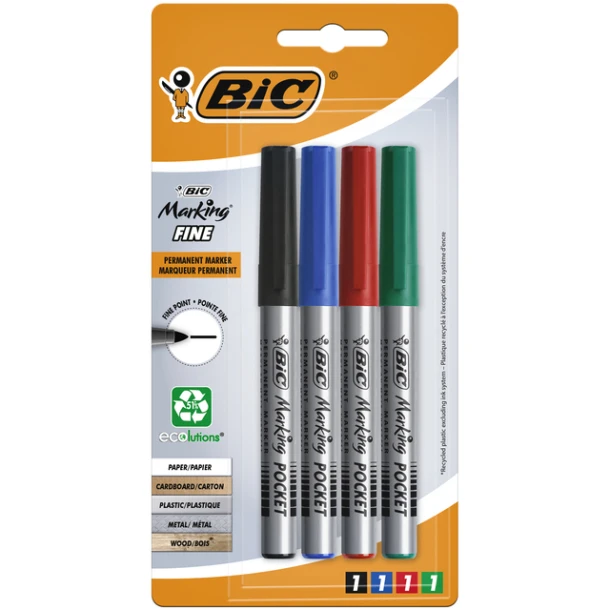 Viltstift Bic Ecolutions 1.1mm Ass