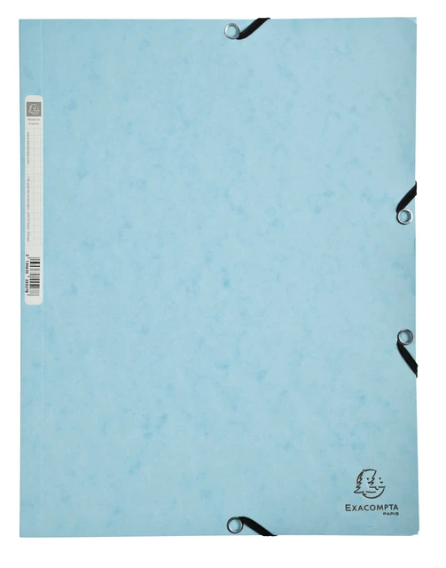 Elastomap Exacompta Aquarel A4 3-Klep Blauw