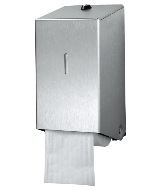 Toiletpapierdispenser Euro Products systeemrol duo zilver 438001