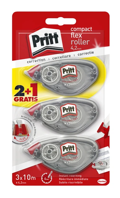 Correctieroller Pritt Compact Flex 4.2mm 2+1 Grati