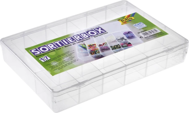 Opbergbox Folia 17vak 180x265x40mm Transparant