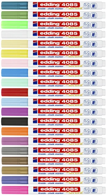 Krijtstift  edding 4085 rond 1-2mm groen matallic