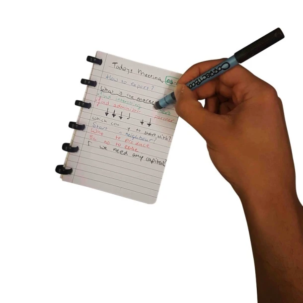 Notitieboek Correctbook A6 lijn 40blz horizon red