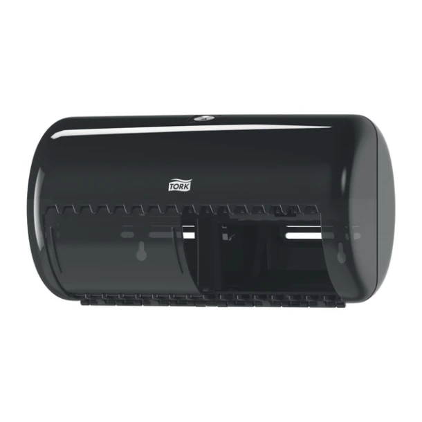 Toiletpapierdispenser Tork T4 Elevation duo zwart 557008