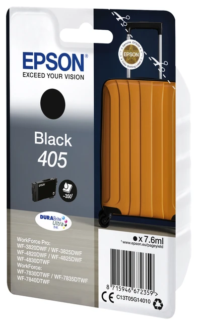 Inktcartridge Epson 405 zwart; 350 afdrukken