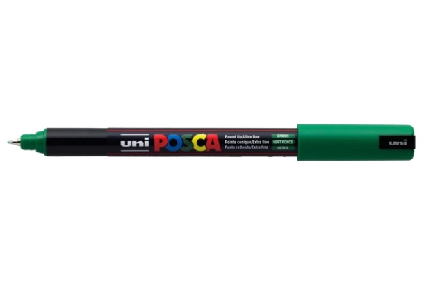 Paintmarker Uni POSCA PC1MR extra fijn donkergroen