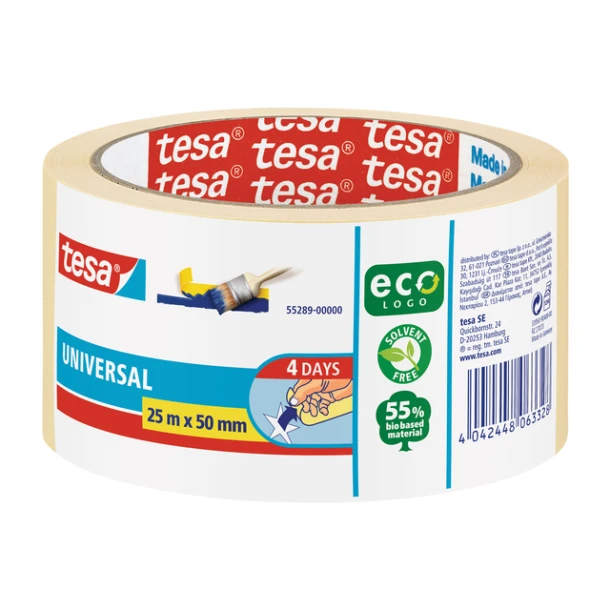 Afplaktape tesa® Economy 50mmx25m beige
