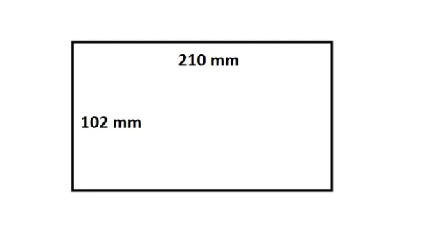 Labeletiket Iezzy 800284-605 102x210mm 25mm Wit