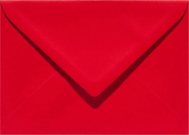 Envelop Papicolor EA5 156x220mm rood pak à 6 stuks
