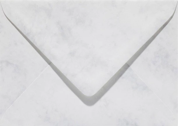 Envelop Papicolor EA5 156x220mm marmer grijswit pak à 6 stuks