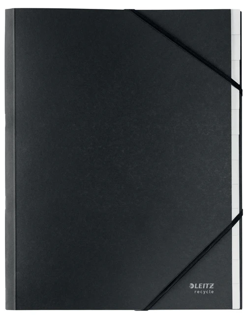 Sorteermap Leitz Recycle 12-Tabs Zwart