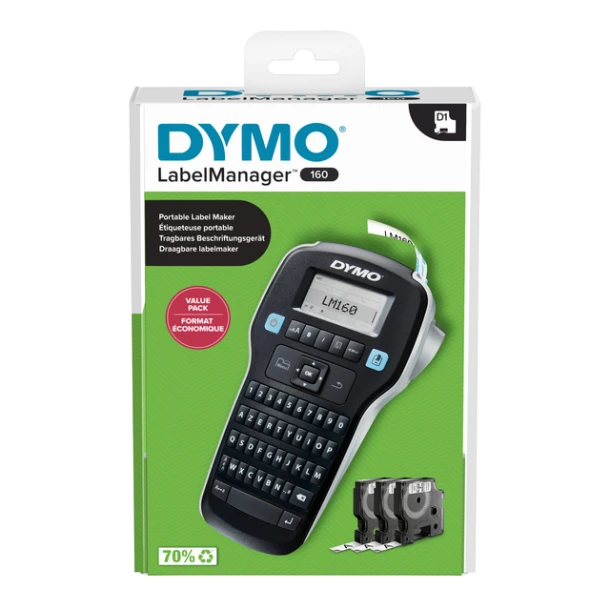 Labelmanager Dymo Lm160 Azerty Valuepack