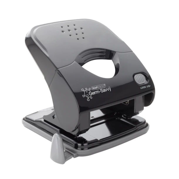 Perforator Rapesco Germ-Savvy X5-40ps 2gaats Zwart