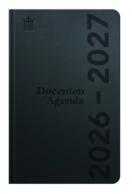 Schoolagenda 2026-2027 Ryam docent DeLuxe 7dagen/2pagina's zwart