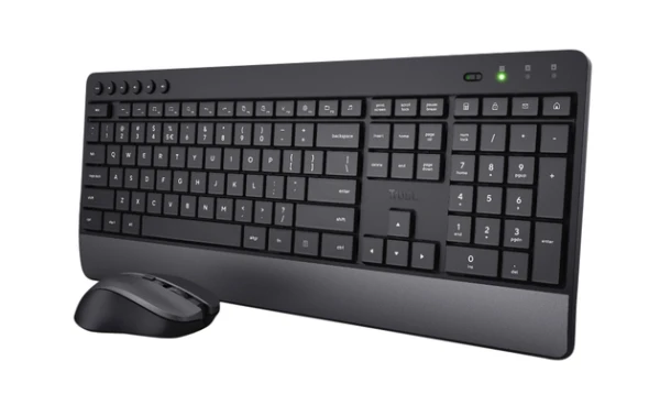 Toetsenbord Trezo Eco Comfort + muis QWERTY zwart