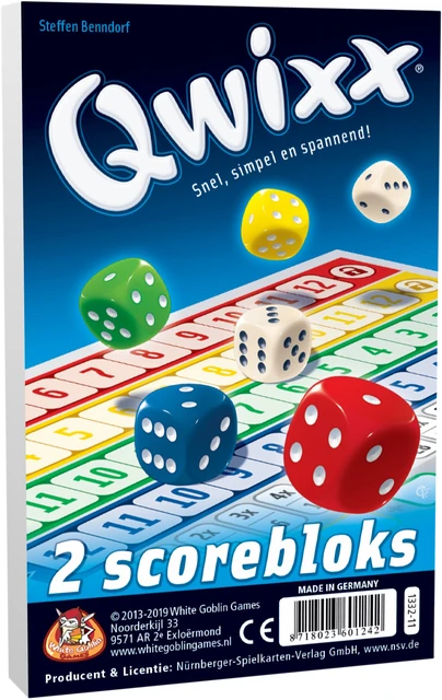 Uitbreiding Qwixx Bloks (extra scorebloks)