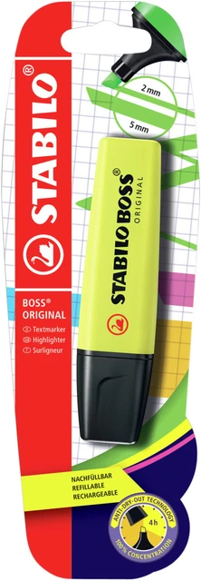 Markeerstift STABILO Boss Original 70/24 geel blis