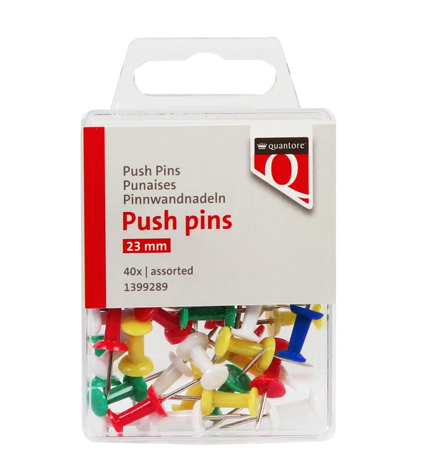 Push pins Quantore assorti 40 stuks