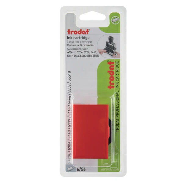 Stempelkussen Trodat 6/56 2 Stuks Rood