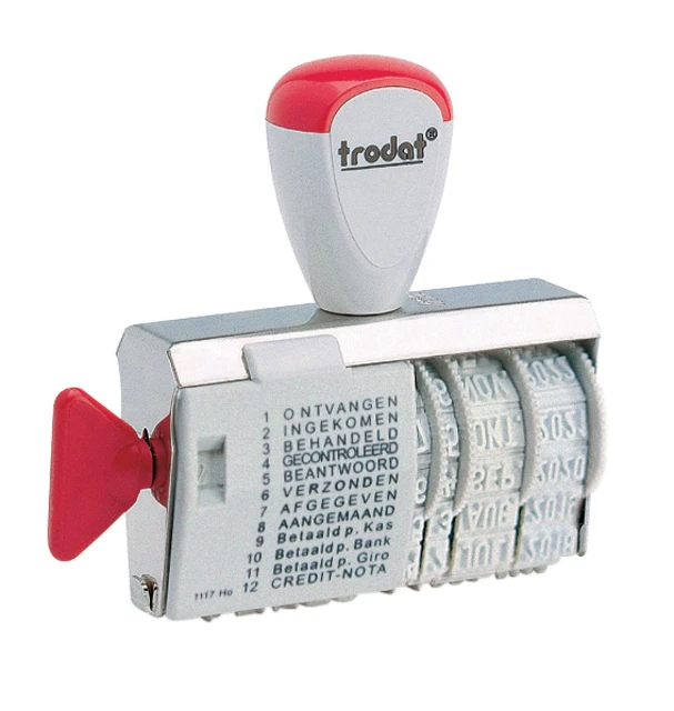 Datumstempel Trodat Classic 1117 Met 12 Teksten