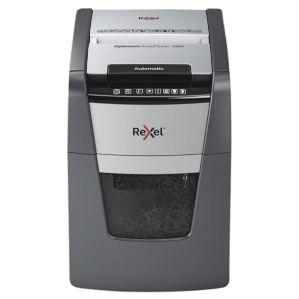 Papiervernietiger Rexel Optimum Auto+ 100X P4 snippers 4x28mm