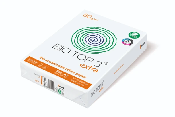 Kopieerpapier BioTop 3 A3 80gr naturel;pak 500 vel