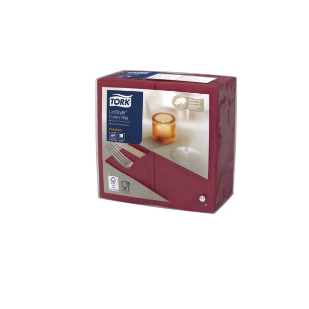 Servet Tork 509603 Donkerrood 19.5x9.8cm Burgundy
