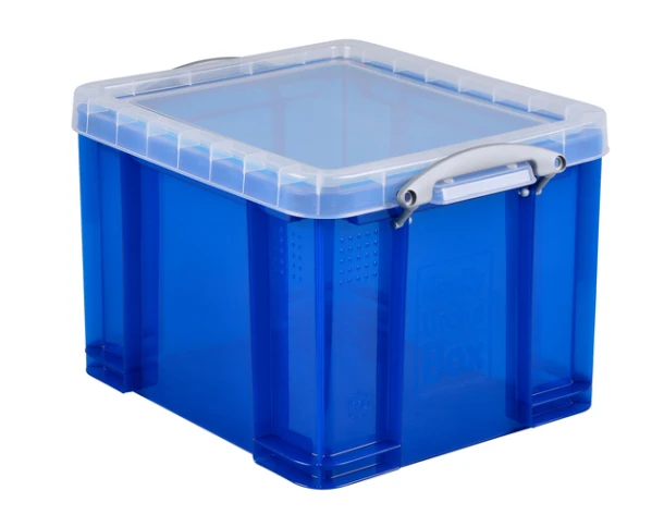 Opbergbox Ru 35ltr 480x390x310 Mm Transp Blauw