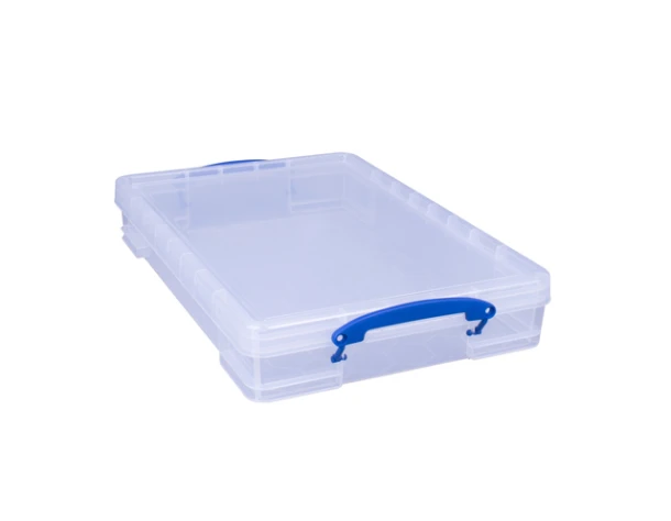 Opbergbox Ru 10ltr 520x340x85mm Transp Wit