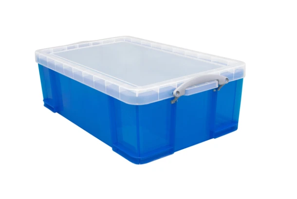 Opbergbox Ru 50ltr 710x440x230mm Transp Bl