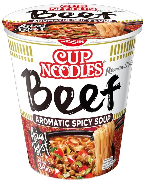 Noodles Nissin 5 Spices Beef Cup