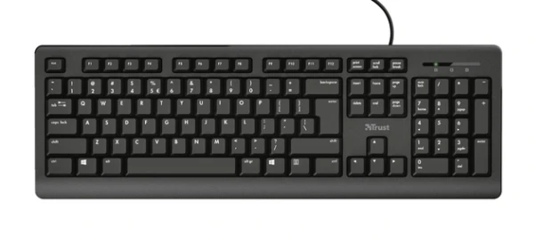 Toetsenbord Trust Primo QWERTY zwart