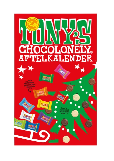 Chocolade Tony'S Chocolonely Kerst Tiny Calendar