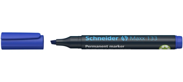 Permanent marker Schneider Maxx 133 schuin 1-4mm blauw