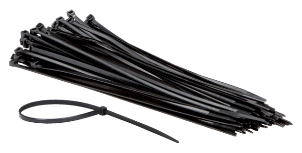 Kabelbinders Iezzy Nylon 4.8x300mm D 81mm Zwart