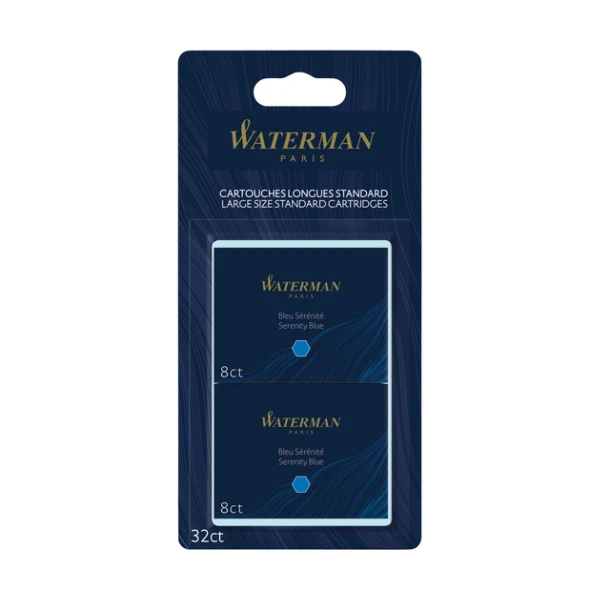 Inktpatroon Waterman Internationaal Floridablauw