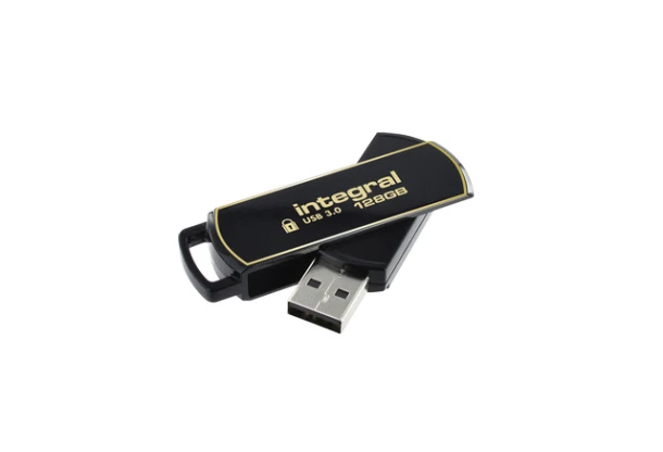 Usb-Stick Integral 3.0 Secure 360 128gb Zwart