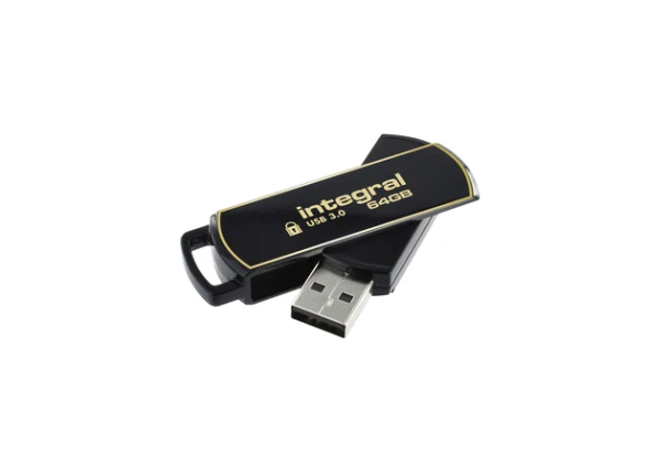 Usb-Stick Integral 3.0 Secure 360 64gb Zwart