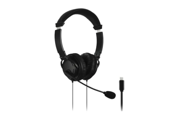 Hoofdtelefoon Kensington Usb-C Hi-Fi Met Microfoon Zwart