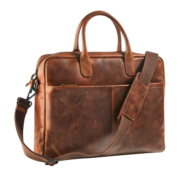 Businesstas Maverick The Original met laptopvak 15.6" leer bruin