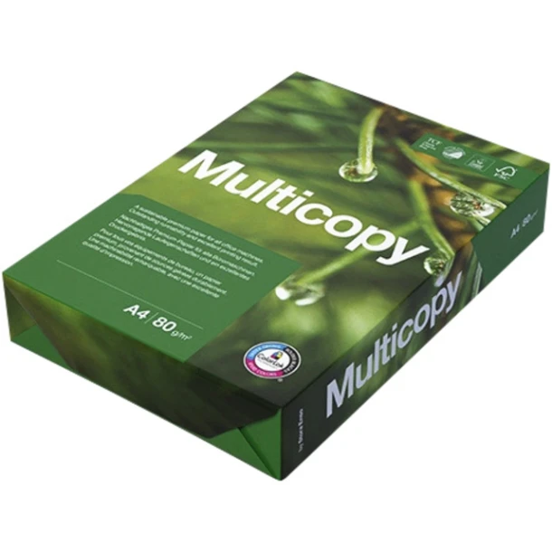 Kopieerpapier Multicopy A4 80gr 4gaats Wit