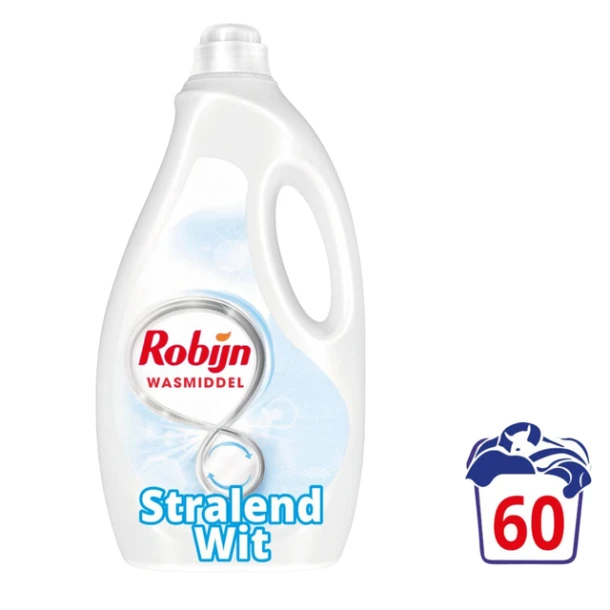 Wasmiddel Robijn 3l Stralend Wit 60 Scoops