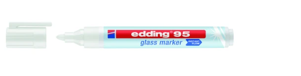 Viltstift Edding 95 Glasbord Wit
