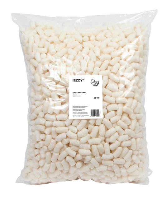Opvulchips IEZZY 50l 100% biologisch afbreekbaar creme