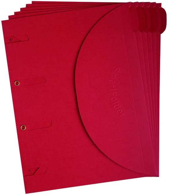 Smartfolder Geperforeerde Opbergmappen A4 Rd 6st