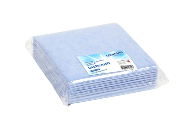 Werkdoek Cleaninq viscose 38x40 cm blauw 10 stuks