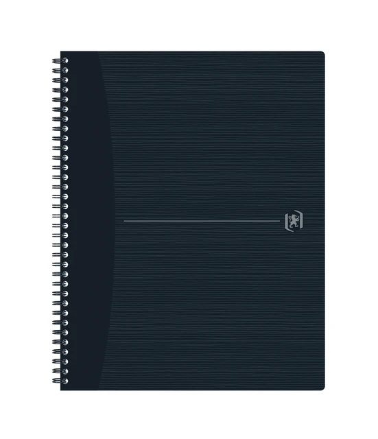 Spiraalblok Oxford Origin A4+ lijn 140 pagina's 90gr zwart