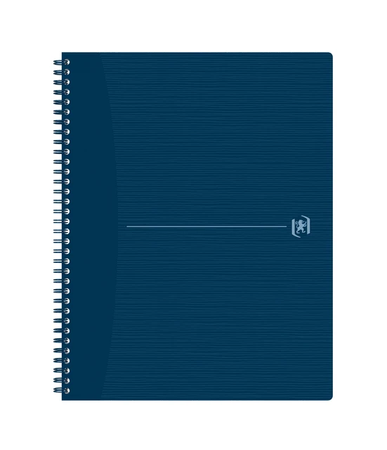Spiraalblok Oxford Origin A4+ lijn 140 pagina's 80gr blauw