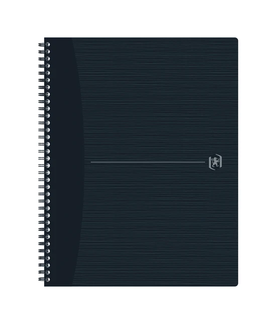 Spiraalblok Oxford Origin A4+ ruit 5x5mm 140 pagina's 80gr zwart
