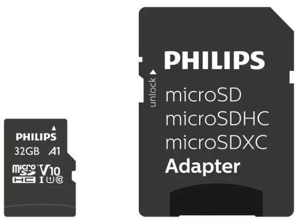 Geheugenkaart Philips Micro Sdhc 32gb Incl. Adapt